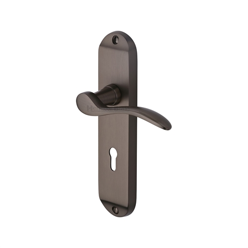 Maya Lever Lock on Backplate Matt Bronze