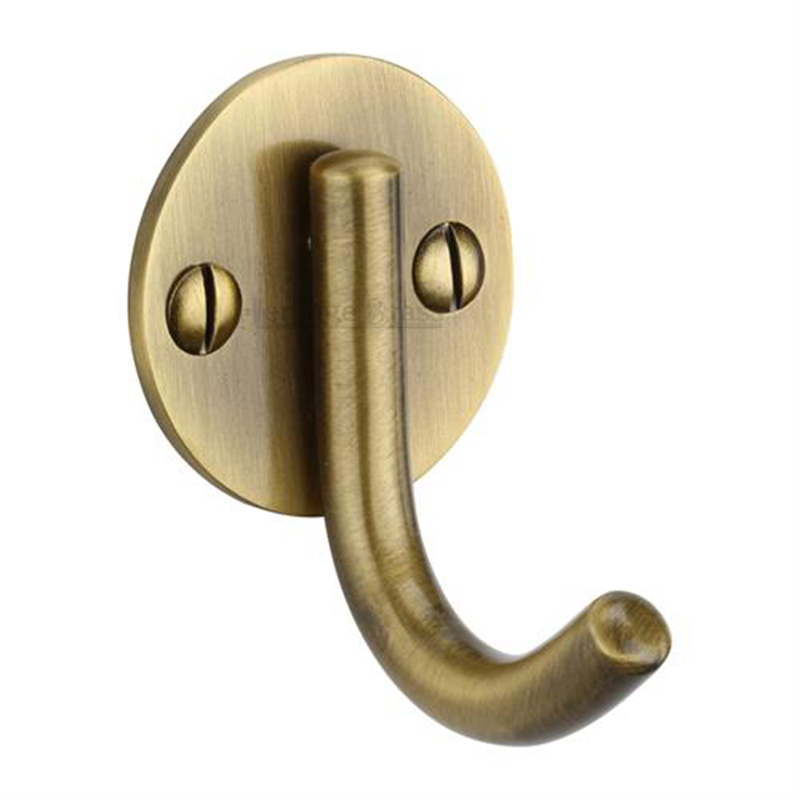 Single Robe Hook Antique Brass